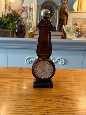 Vintage 1969 Avon Weather or Not Oland After Shave Barometer Bottle Amber Glass